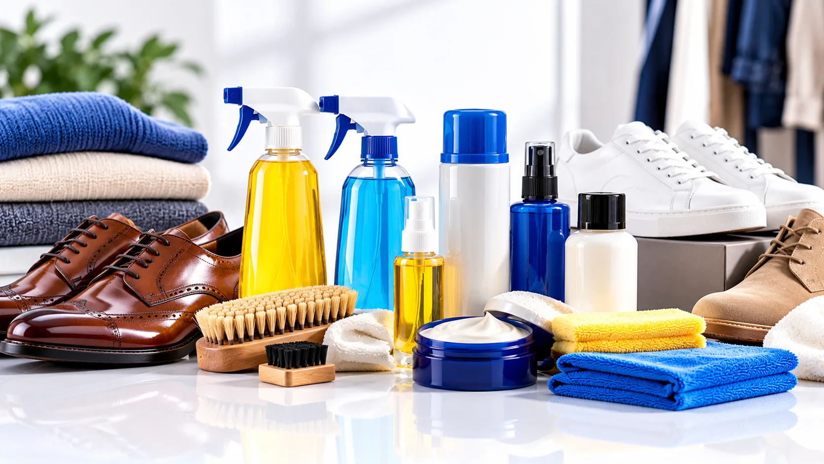 Productos y accesorios para el cuidado de ropa y calzado